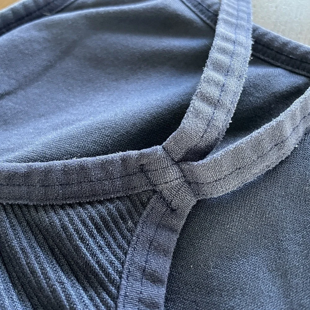Women's Ryka Strappy Crossback Sports Bra Size‎ Large Blue No Cups